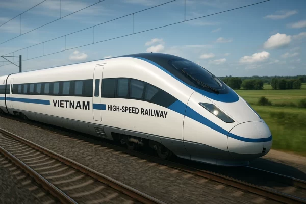 Dự án đường sắt tốc độ cao Bắc – Nam sẽ xây mới toàn tuyến đường đôi khổ 1.435mm. Ảnh minh họa