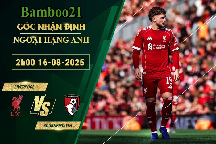 Soi kèo Liverpool vs Bournemouth, 2h00 ngày 16/8/2025