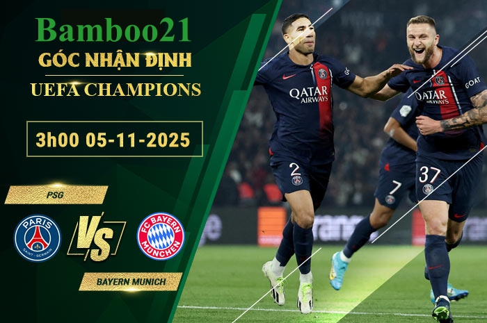 Soi kèo PSG vs Bayern Munich, 3h00 ngày 5/11/2025